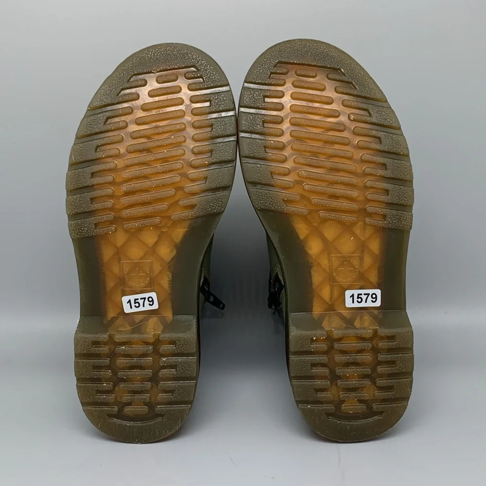 Dr Martens 1460 Green Leather Boots‎ Youth Sz 1